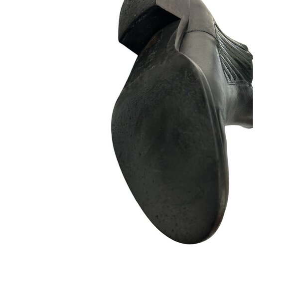 LAVORAZIONE ARTIGIANA Womens Black Leather Chelsea Boots Size 9 Made In Italy - Picture 5 of 12